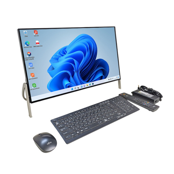 富士通 ESPRIMO WF1/D3 中古 一体型 地デジ Office Win11home 純正キーマウス・リモコン[Core i7 9750H メモリ16GB SSD512GB HDD1TB Blu-ray カメラ 23.8]:良品sub_image2