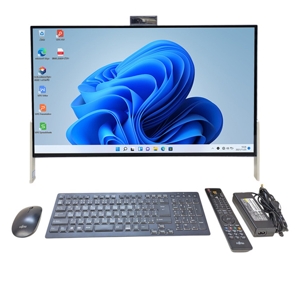 富士通 ESPRIMO WF1/D3 中古 一体型 地デジ Office Win11home 純正キーマウス・リモコン[Core i7 9750H メモリ16GB SSD512GB HDD1TB Blu-ray カメラ 23.8]:良品sub_image4