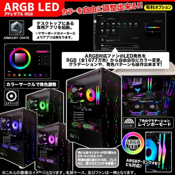 ゲーミングPC デスクトップ ホワイト メッシュ GeForce RTX3060Ti 第14世代 Intel Corei5 14400F Win11 SSD500GB メモリ16GBsub_image20