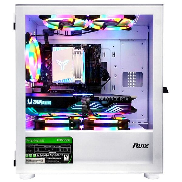 ゲーミングPC  ホワイト プレーン AMD Radeon RX7700XT AMD Ryzen7 5700X Win11 SSD500GB メモリ16GB eスポーツ PASOULsub_image2