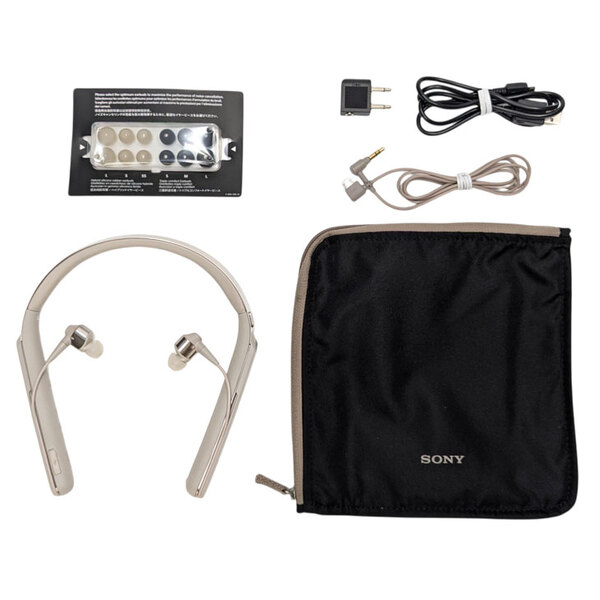 SONY WI-1000X ワイヤレスノイズキャンセリングイヤホン Bluetooth対応 ハイレゾ対応 シャンパンゴールド ソフトケース 良品sub_image5