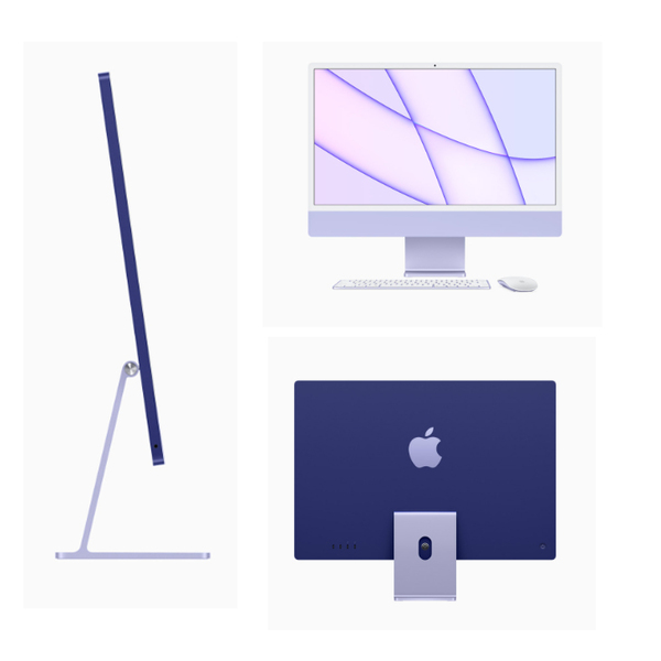 【中古】Apple iMac 24inch Z130 A2438 4.5K 2021 一体型 選べるOS Touch ID [Apple M1 8コア メモリ16GB SSD256GB 無線 BT カメラ 24インチ Purple 純箱 ]:美品sub_image4