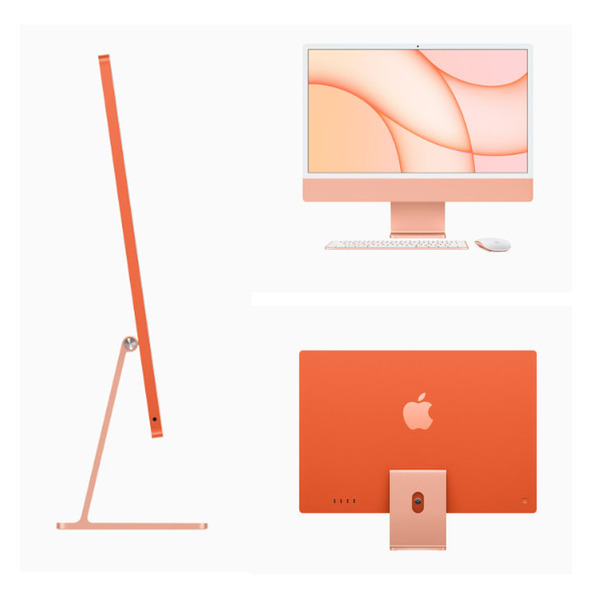 Apple iMac 24inch Z133 A2438 4.5K 2021 一体型 Touch ID [Apple M1 8コア 16GB SSD1TB 無線 BT カメラ 24インチ Orange ]:良品sub_image4