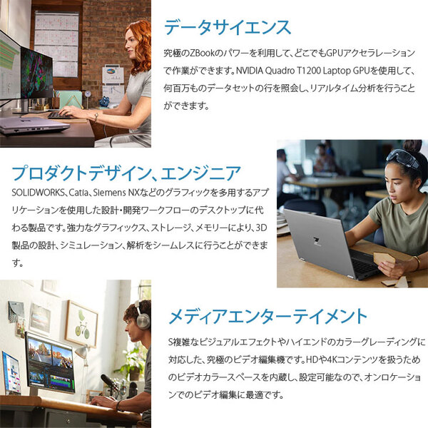 【モバイルワークステーション】ZBook Fury 15.6G8 4U239PA#ABJ　Win11 テンキー Quadro T1200  [Corei7 11800H メモリ16GB SS512+HD1TB 無線 カメラ 15.6型 ]:良品sub_image3